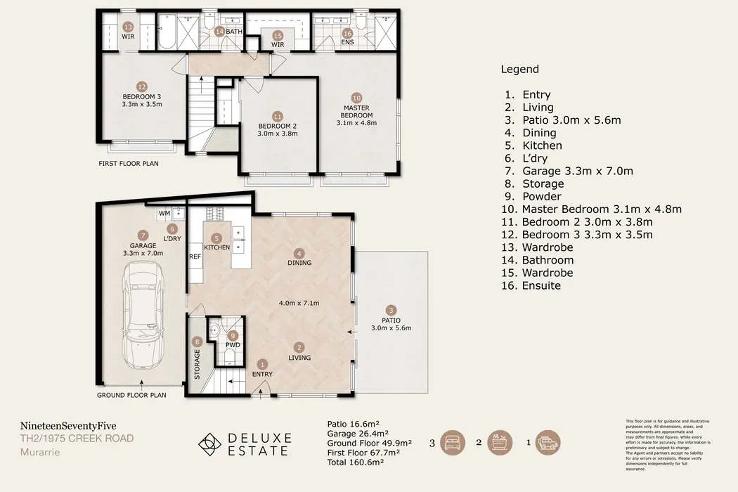 Townhouse floor plan