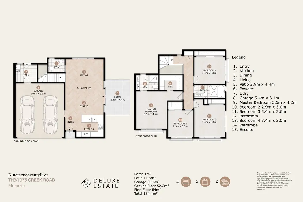 Townhouse floor plan