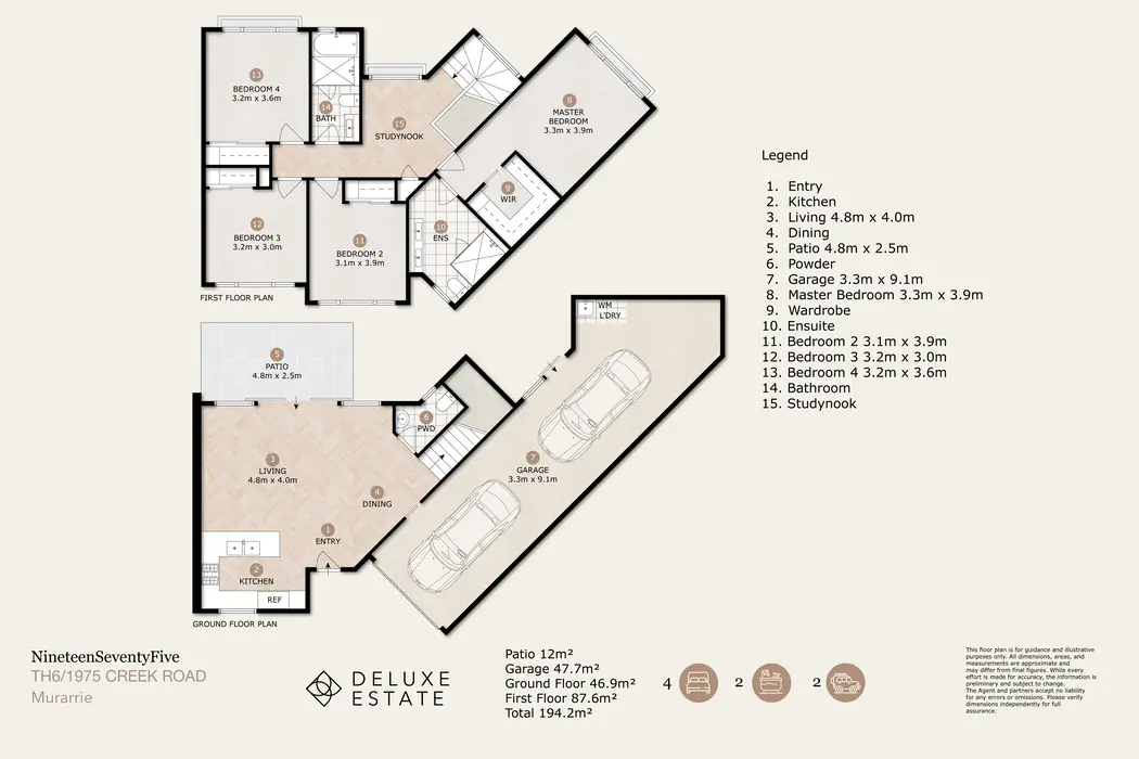Townhouse floor plan